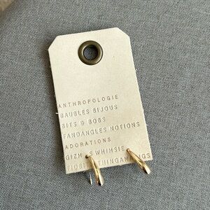 Anthropologie gold earrings